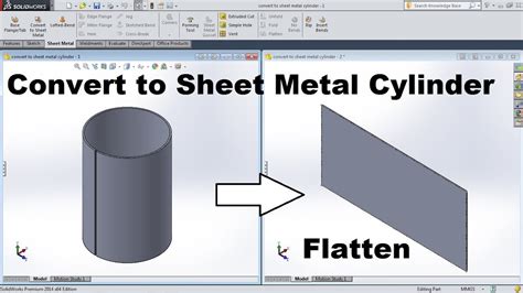 how to convert normal part to sheet metal|solid work to sheet metal.